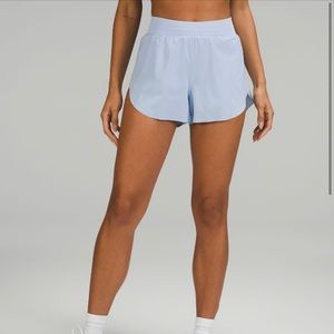 NWT RARE find your pace shorts sz 6 blue linen